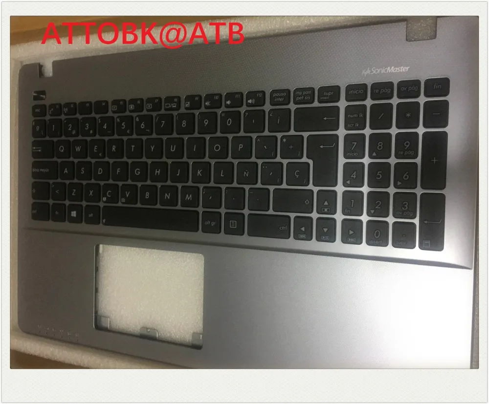 Клавиатура с испанской раскладкой для ноутбука Asus K550V X550cc X550VC X550J X550VB A550L Y581C F550 R510L