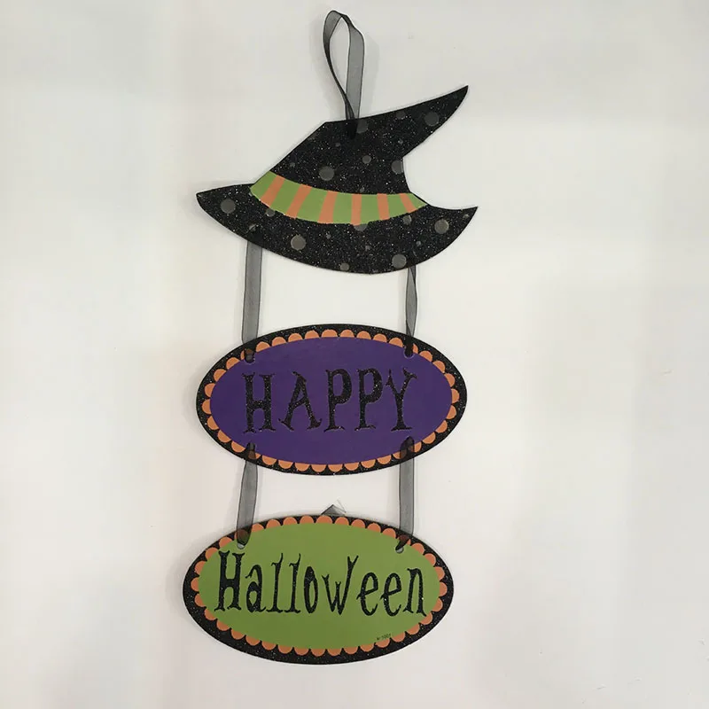 Halloween Decoration Hanging Tag Paper Door Window Pumpkin Strips HALLOWEEN Creative Party Festival Props | Дом и сад
