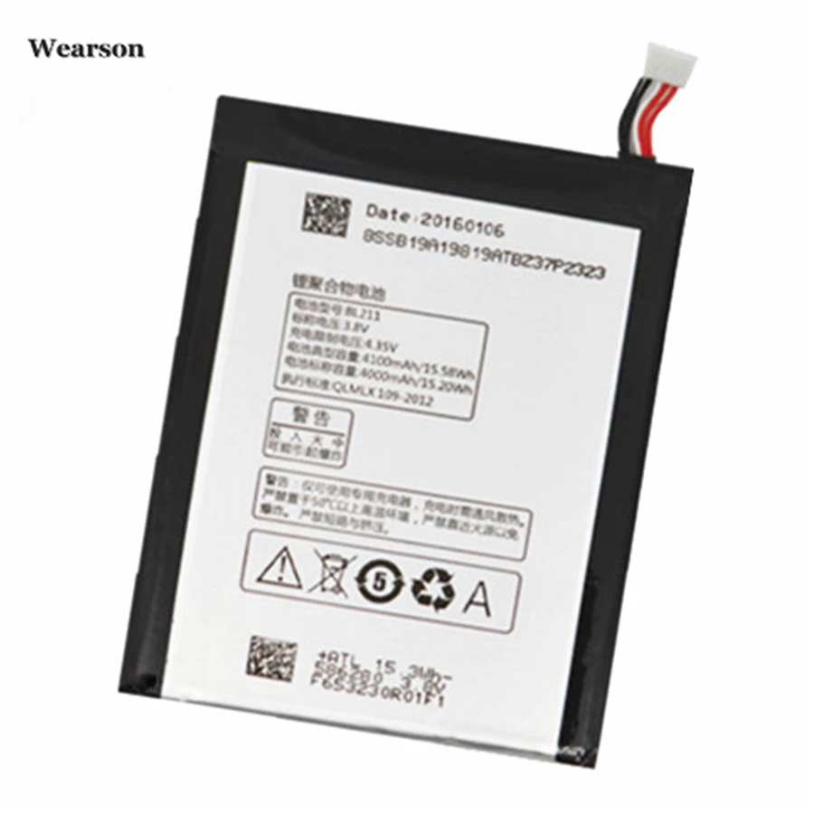 Wearson bl211 Батарея для Lenovo P780 Bateria Batterie Batterij 4100 мАч Бесплатная доставка по России|battery