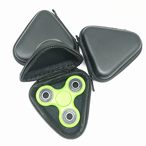 (Непоседа + Spinner случае) Ручной Счетчик Треугольник Палец Игрушка Сумка Box Дело |