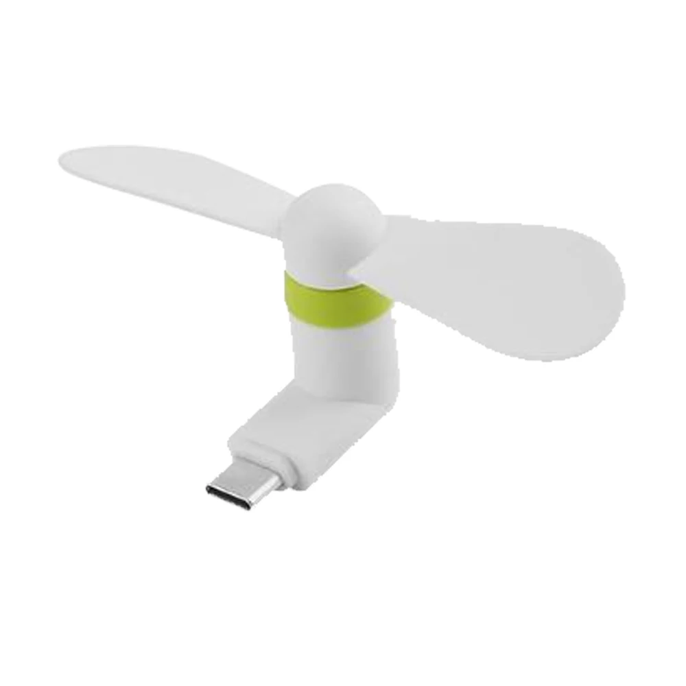NYFundas вентилятор для мобильного телефона Mini Micro Usb type C для samsung Galaxy S10 S9 S8 Plus huawei P30 P20 Pro One Android USBC аксессуар - Цвет: Белый