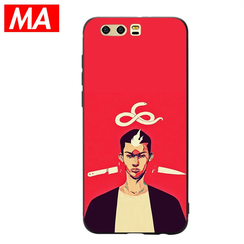 MA Цветной прохладный человек иллюстрации чехол для телефона HuaweiP20 P10 P9 Lite Pro Чехлы