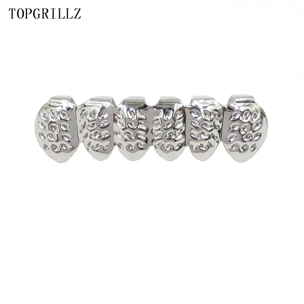 TOPGRILLZ Custom Fit позолоченный хип-хоп d-вырез Зубы сетки накладки Топ и нижний зуб Набор для рождественской вечеринки, женщин, мужчин