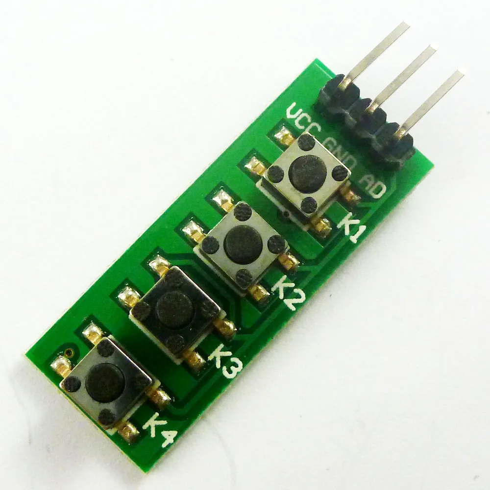 KC11B04 3 В 5 в 4 клавиши аналоговые кнопки AD клавиатура плата ADC порт для Arduino UNO MEGA2560 DUE