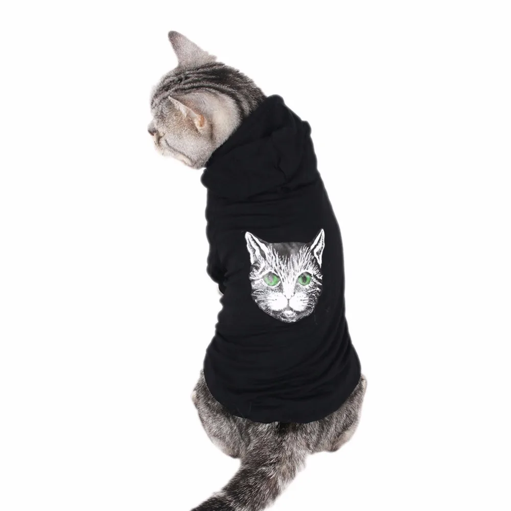 PipiFren Малый одежда для кошек домашних животных кофта с капюшоном котенком костюм