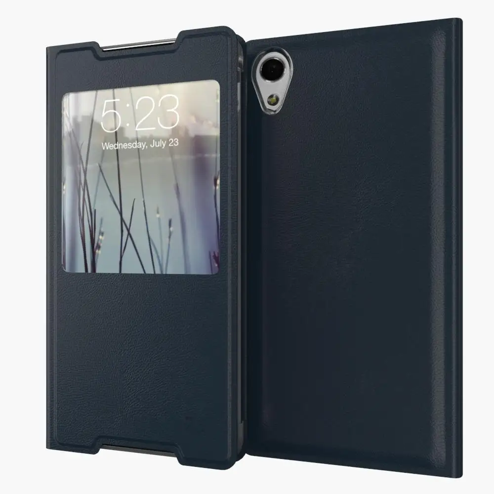 Для Sony Xperia Z5 E6603 E6633 E6653 E6683 роскошный Ультратонкий флип-чехол из искусственной