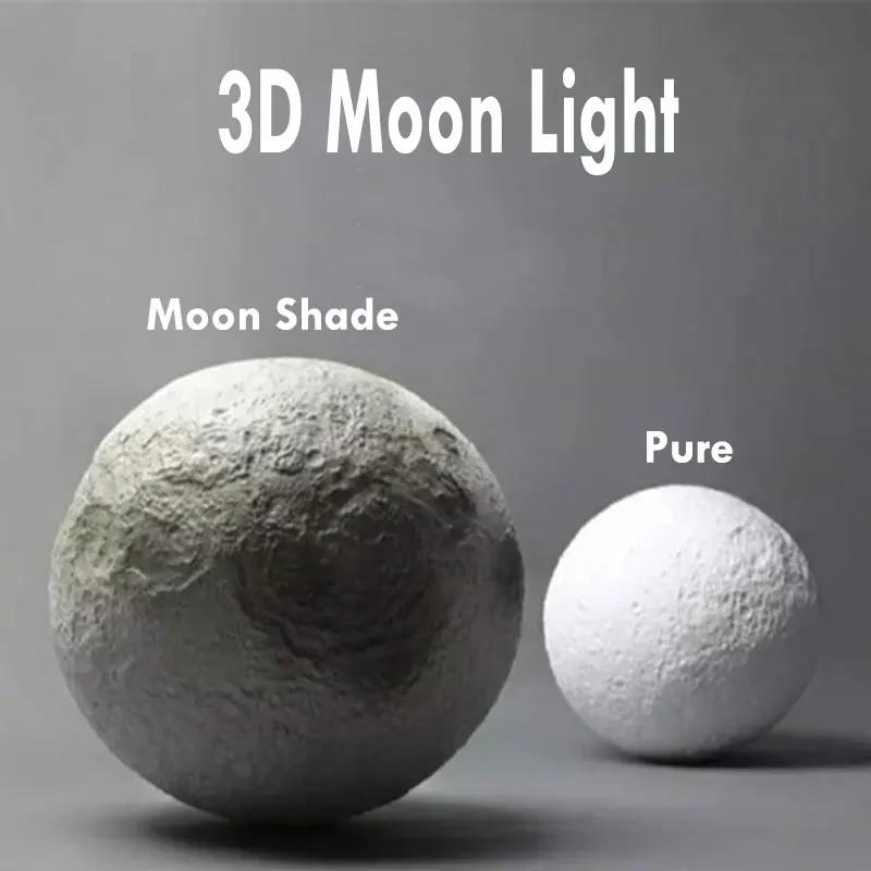 3D светодио дный светодиодный лунный свет сенсорный переключатель ночник для