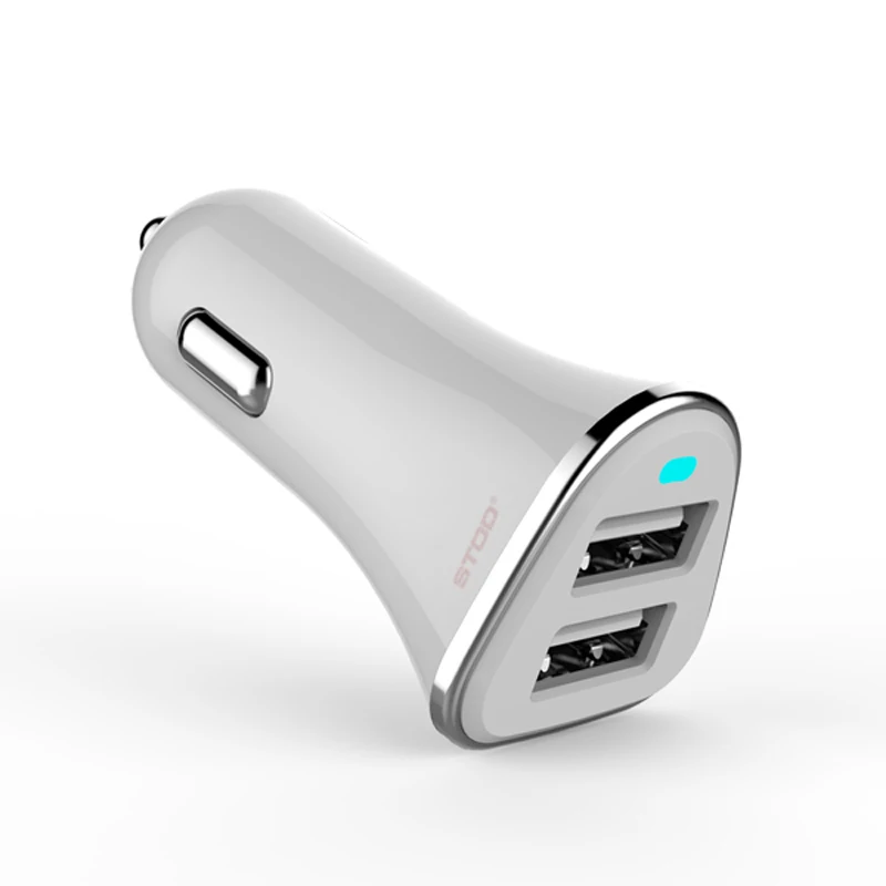 Автомобильное зарядное устройство STOD Dul USB 2 порта 2.4A Быстрый привод для iPhone 5 5S 6 4S 7