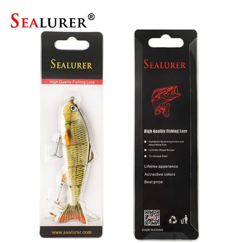 Sealurer 1 шт. Блесен swimbait Жесткий приманки медленно 5 Цвета Рыбалка воблер Иска