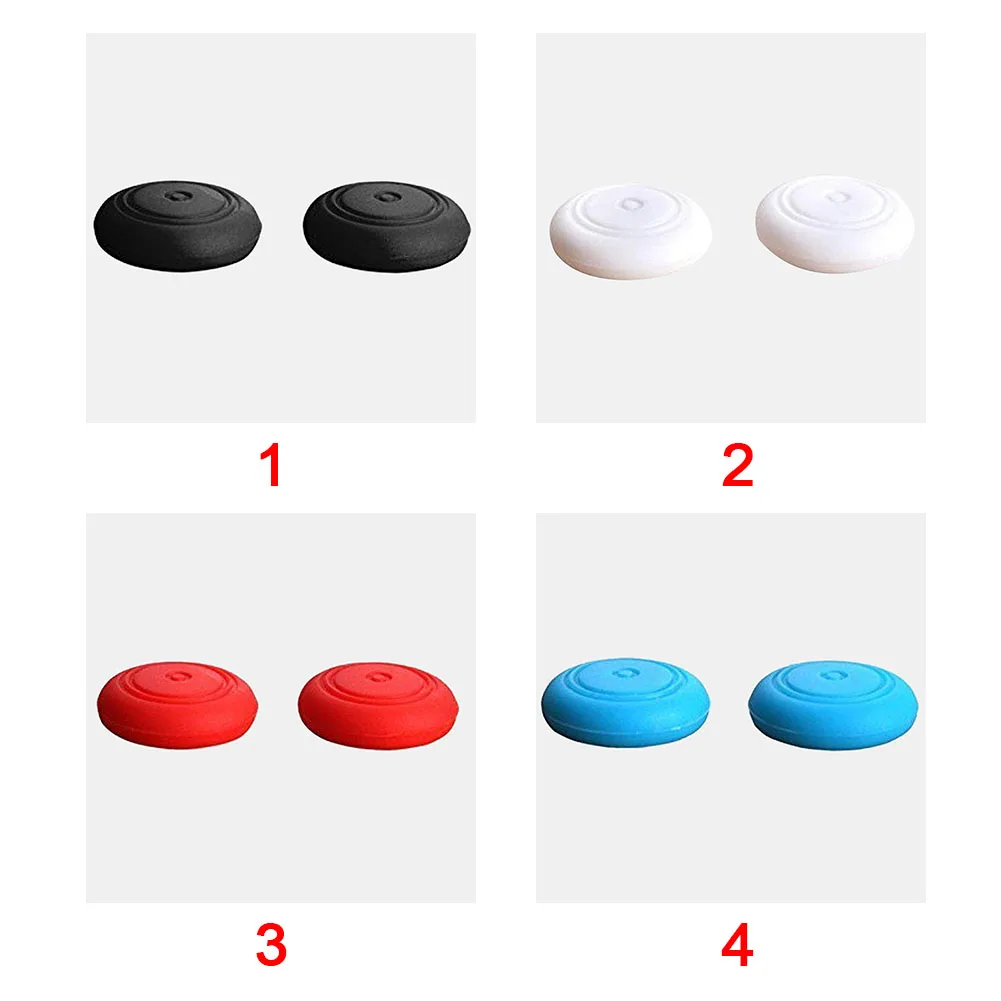 1 Pair Cover Smooth Replacement Grip Game Accessories Protector Cap Thumb Stick Silicone Dustproof Joystick For Nintendo Switch |