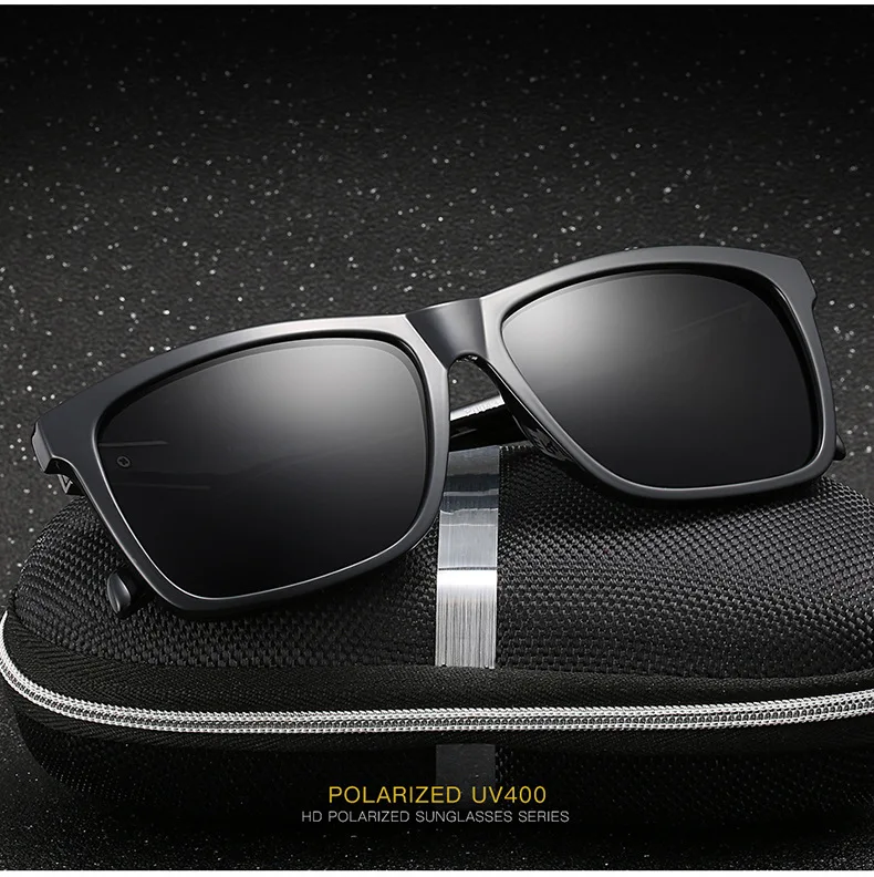 Sports Outdoor Sunglasses Men Mens Driving Shade Eyewewar Polarized Sunglass TR90 Square Vintage Sun Glass P0043 -FDY | Аксессуары для