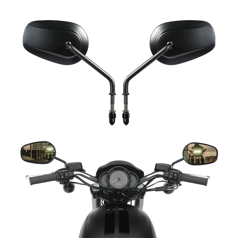 Мотоциклетные зеркала 8 мм для Harley Road King Touring XL 883 SPORTSTER Fatboy Softail Dyna Bobber Chopper