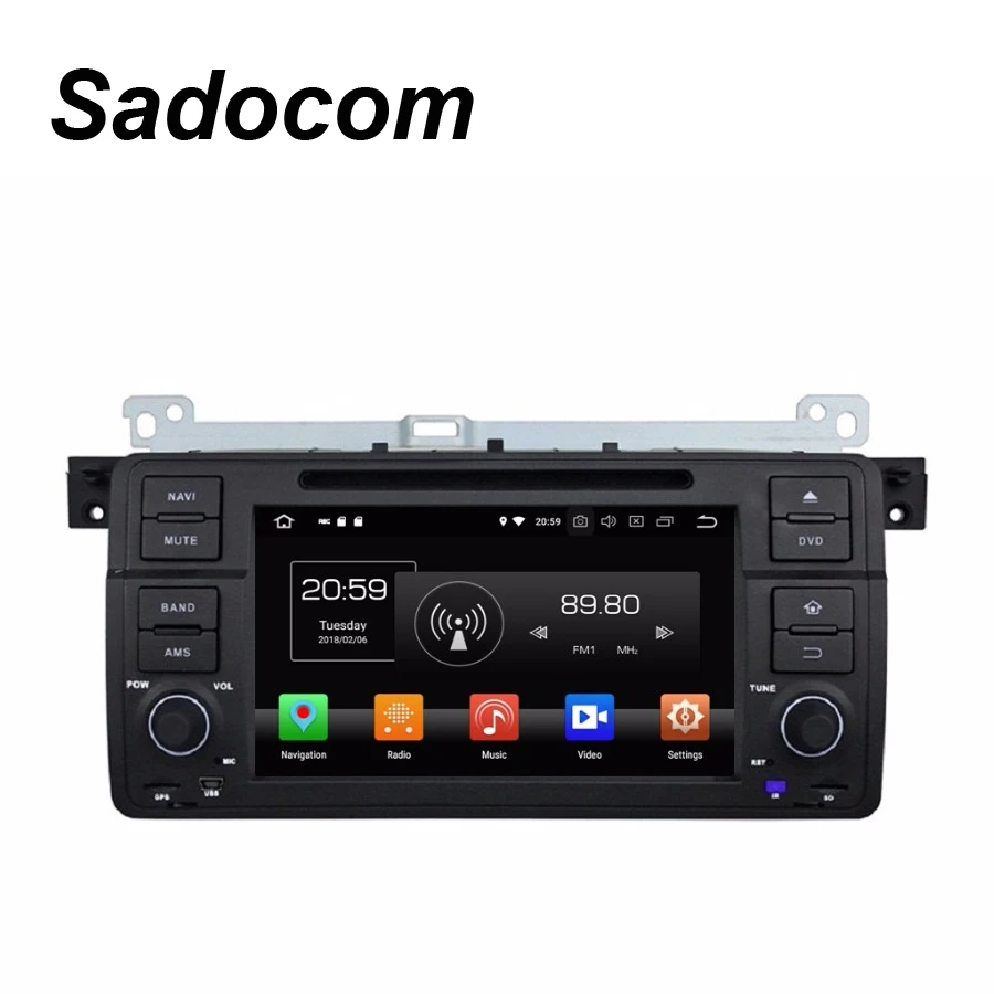 Автомобильный радиоприемник TDA7851 Android 8 0 для BMW E46 M3 1998 2005 Восьмиядерный процессор 4