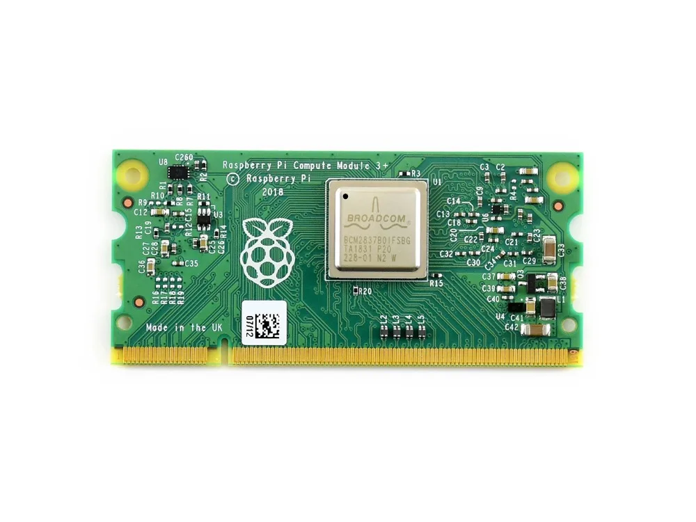 Вычислительный модуль Raspberry Pi 3+ Lite/8 ГБ/16 ГБ/32 ГБ флэш-памяти 1 Гб Оперативная память 64 бит 1,2 ГГц BCM2837B0 200PIN SODIMM разъем поддерживает окна 10 и т. д