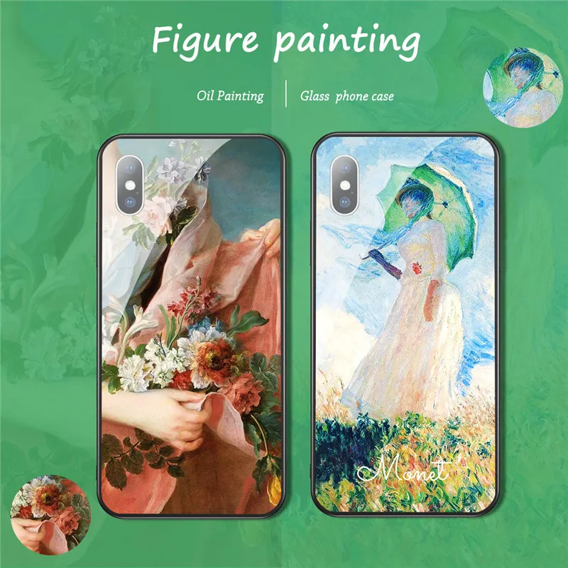 KJOEW Клода монета классическая картина маслом класс чехол для телефона iphone XS Max XR X 6