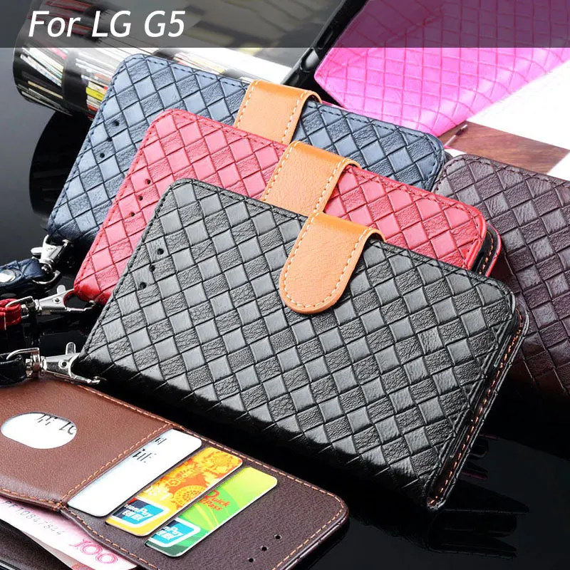 Для lg g5 случае Роскошные ткань линии кожа с подставкой слот для карты бумажник