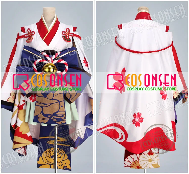 Игра Onmyoji Yuki Onna японское кимоно Косплей Костюм по умолчанию полный комплект