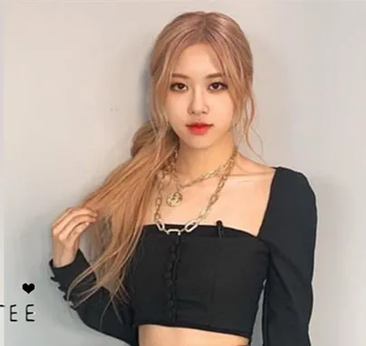 Kpop, черная розовая роза, уличная одежда, Сексуальная футболка с длинными рукавами, короткая юбка, комплект из двух предметов, женский летний корейский комплект из 2 предметов, одежда - Цвет: long sleeve tshirt