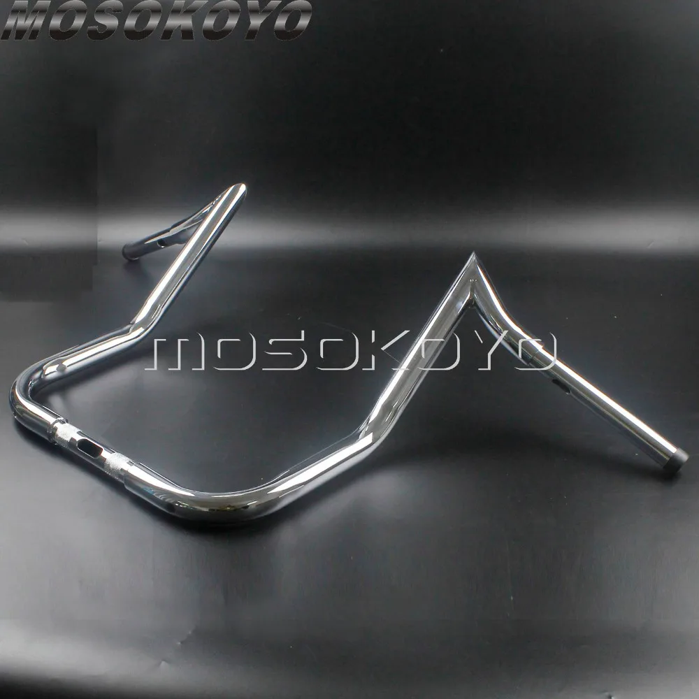 Хромированный 1" 14" 1" Rise Batwing обтекатель руль тяга вешалка ручка бар для Harley Touring Кафе Racer Chopper Softail Fatboy