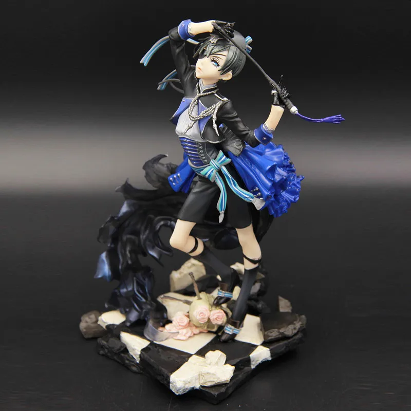Аниме Black Butler Ciel Phantomhive ПВХ экшн фигурка Коллекционная модель кукла игрушка 22