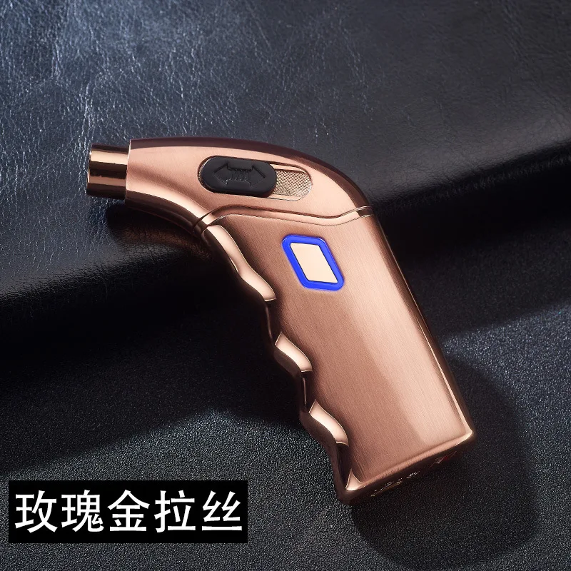 2 Новые Креативные ветрозащитные usb зарядка двойные дуговые зажигалки импульсные Плазменные сигареты, сигары, табак бумажный жгут для зажигания трубки гаджеты для мужчин - Цвет: 2