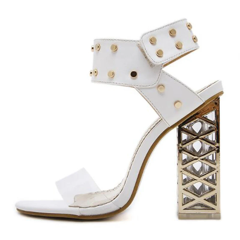 Женские Босоножки на каблуке летние туфли лодочки с открытым носком свадебные