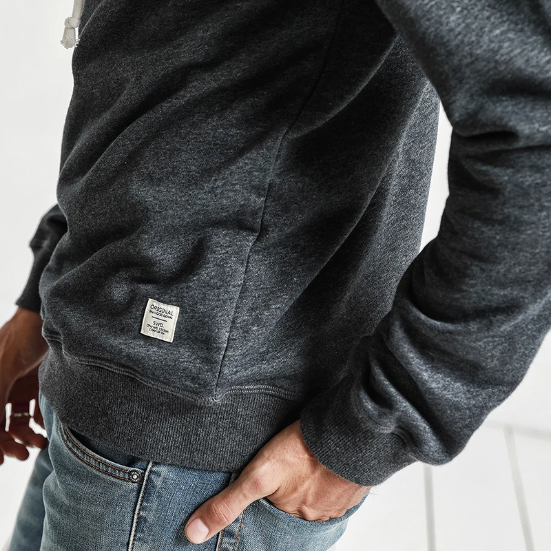 SIMWOOD Новинка весны 2019 года письмо толстовки для мужчин модные с капюшоном Slim Fit
