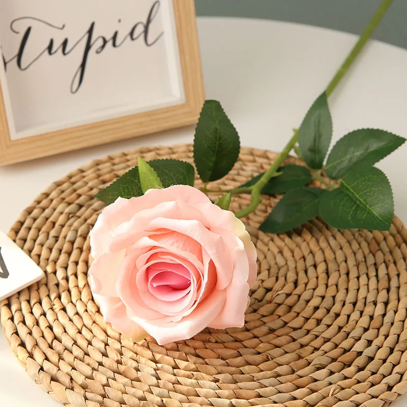 Искусственные розы цветы свадебные букеты искусственные фланелевые украшение