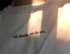 До смерти мы делаем арт Tumblr цитаты футболка унисекс гранж-белая футболка в уличном стиле; Красивая одежда для девочек Женская мода забавная футболка
