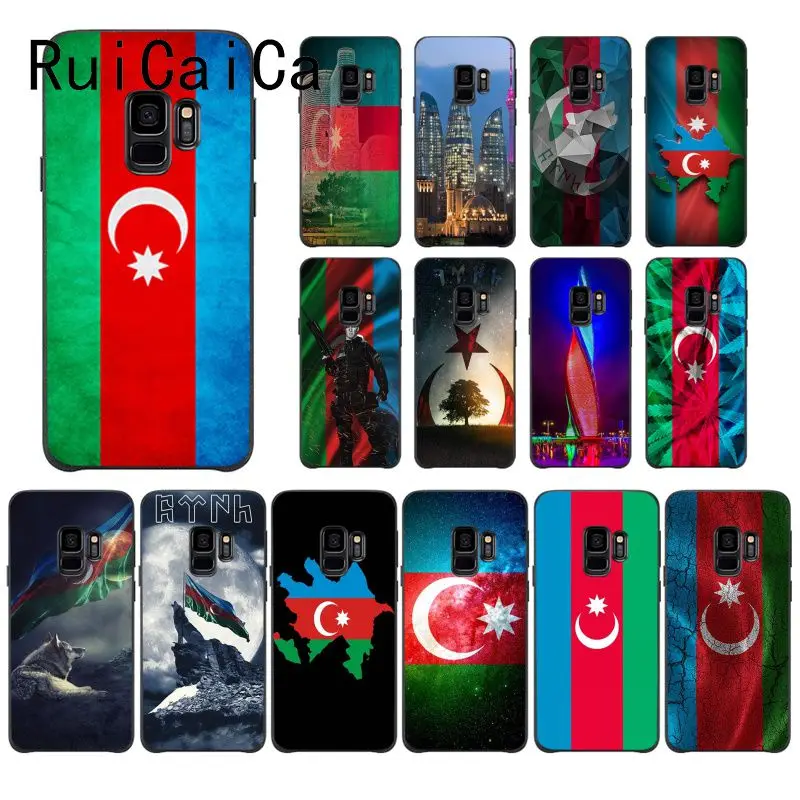 RuiCaiCa azerbaian buta flag черный ТПУ Мягкий силиконовый чехол для телефона Samsung Galaxy S8 S7 edge S6