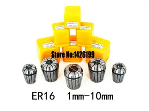 High Quality 10PCS ER16 From 1mm-10mm ER16 Precision Spring Collet Set CNC Milling Lathe Tool & Workholding,ER16-A Nut