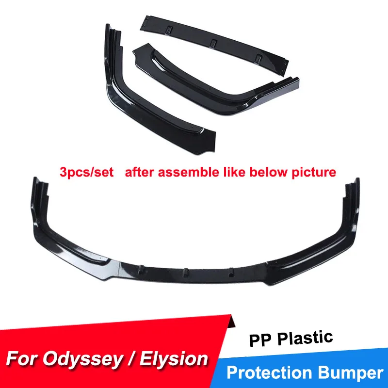 Бампер губы спойлер для Honda Odyssey Elysion 2015 16 17 18 19 PP пластиковый корпус передний