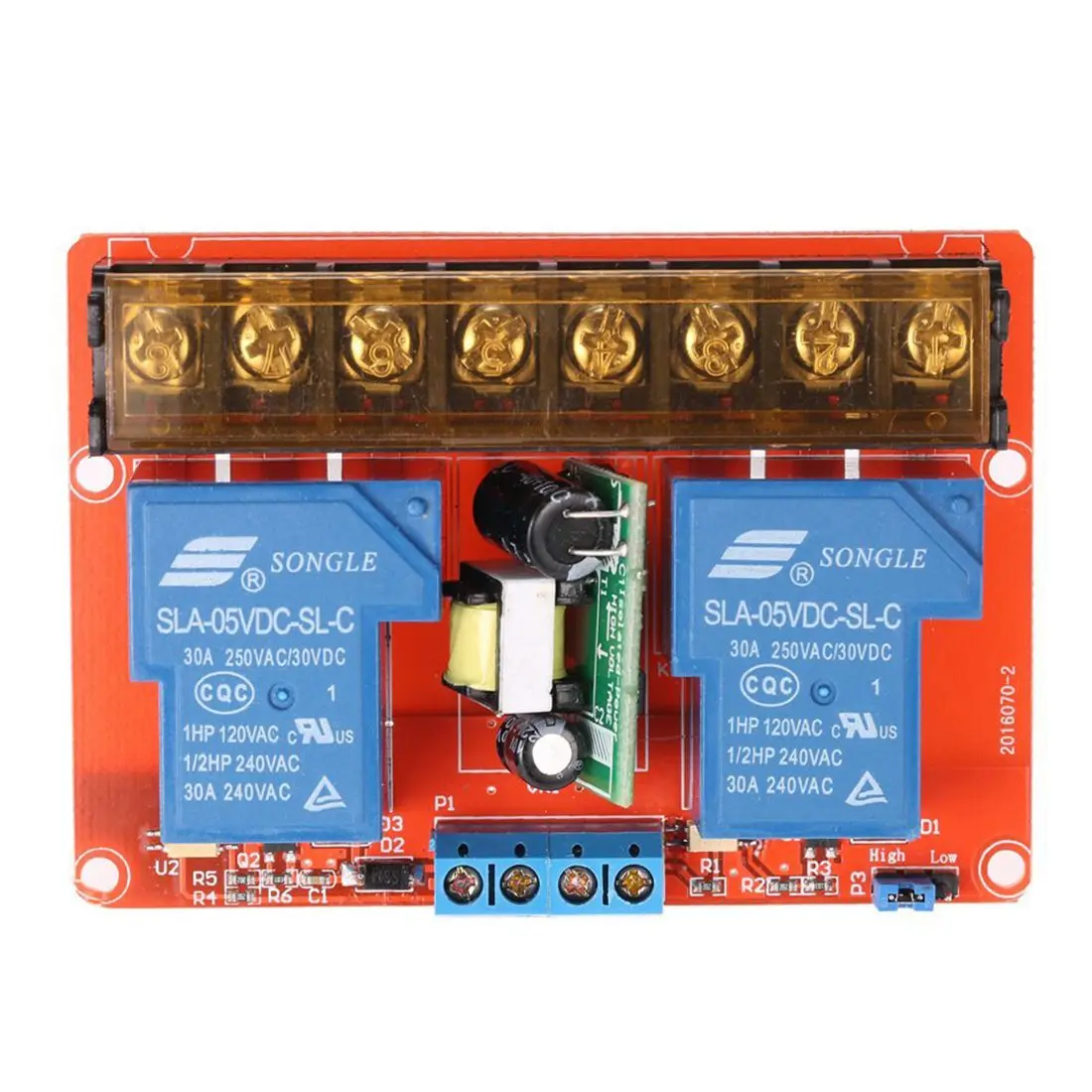 2-channel 250VAC 30A Solid State Relay Module Board High/Low Level Trigger | Обустройство дома