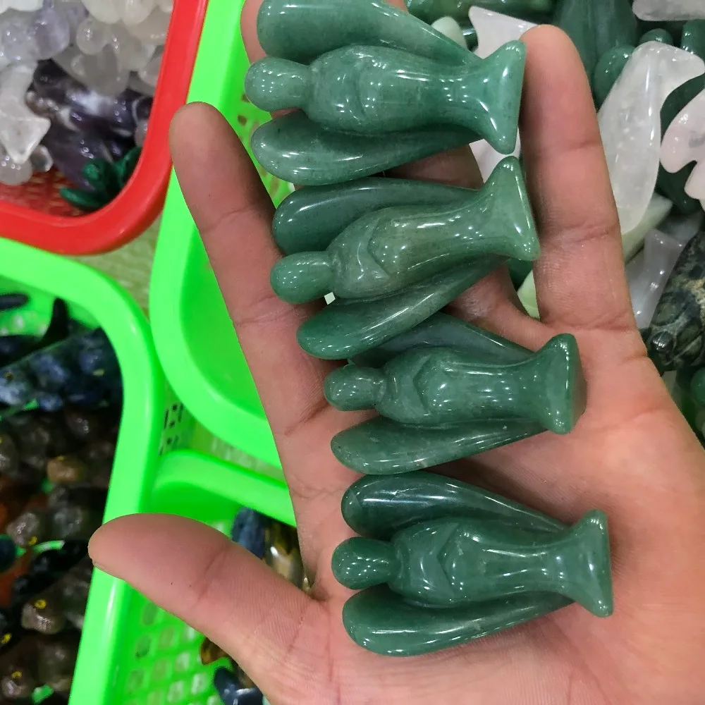 

1pcs Natural donglin jade crystal hand-carved angel home decoration
