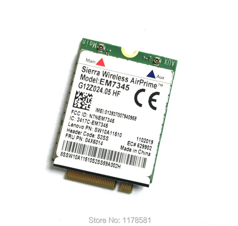 EM7345 4G карта для T440 T540P W540 L440 X240 X1 Carbon модуль NGFF M.2 WWAN 04X6014 LTE/HSPA + 42 Мбит/с|ngff m.2|thinkpad