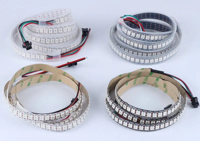 1 м 144 светодиодов программируемый WS2812B цифровой 5050 Мечта RGB LED WS2811IC Встроенная