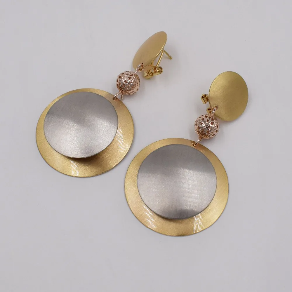 Серьги для женщин длинные висячие серьги медный золотой цвет 2016 Новый дизайн