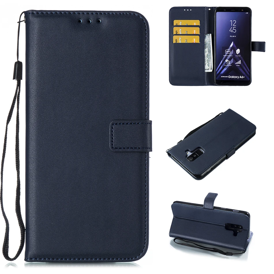 Кожаный чехол-бумажник для Samsung Galaxy Xcover4 G390F A9 A7 A8 A6 J4 J6 Plus 2018 Core Prime G360 J7 | Мобильные