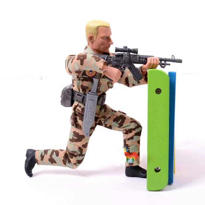 Оригинальная коробка около 29 см многосоставная подвижная модель солдата