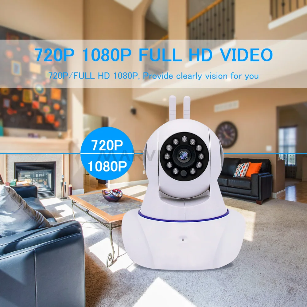 Охранных Беспроводной IP Камера Wi-Fi мини видеонаблюдение 720 P 1080 Ночное видение CCTV