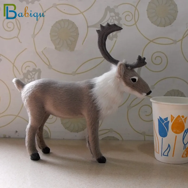 Babiqu, 1 шт., милые плюшевые игрушки в виде лося, мягкие игрушки в виде оленя, милый новогодний Рождественский Декор, подарок на день рождения для маленьких детей