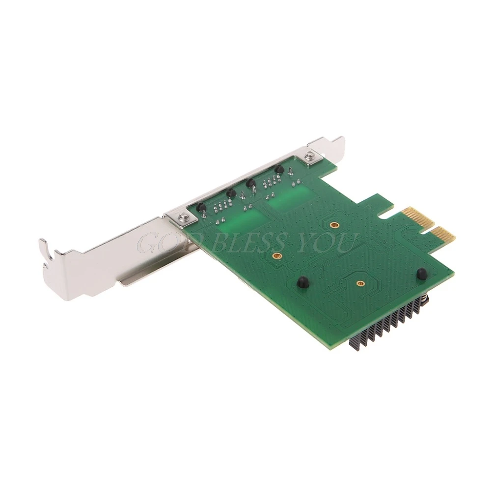Двухпортовый слот PCI E X1 RJ45 Интерфейс Gigabit Ethernet Сетевая карта 10/100/1000 Мбит/с