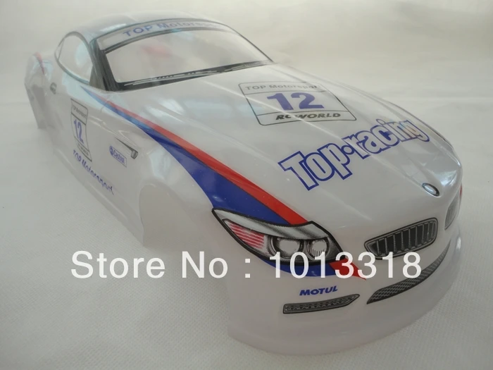 Ewellsell 042 190 мм ПВХ Окрашенный корпус 1/10 для 1:10 RC автомобиль белый/серебристый 2
