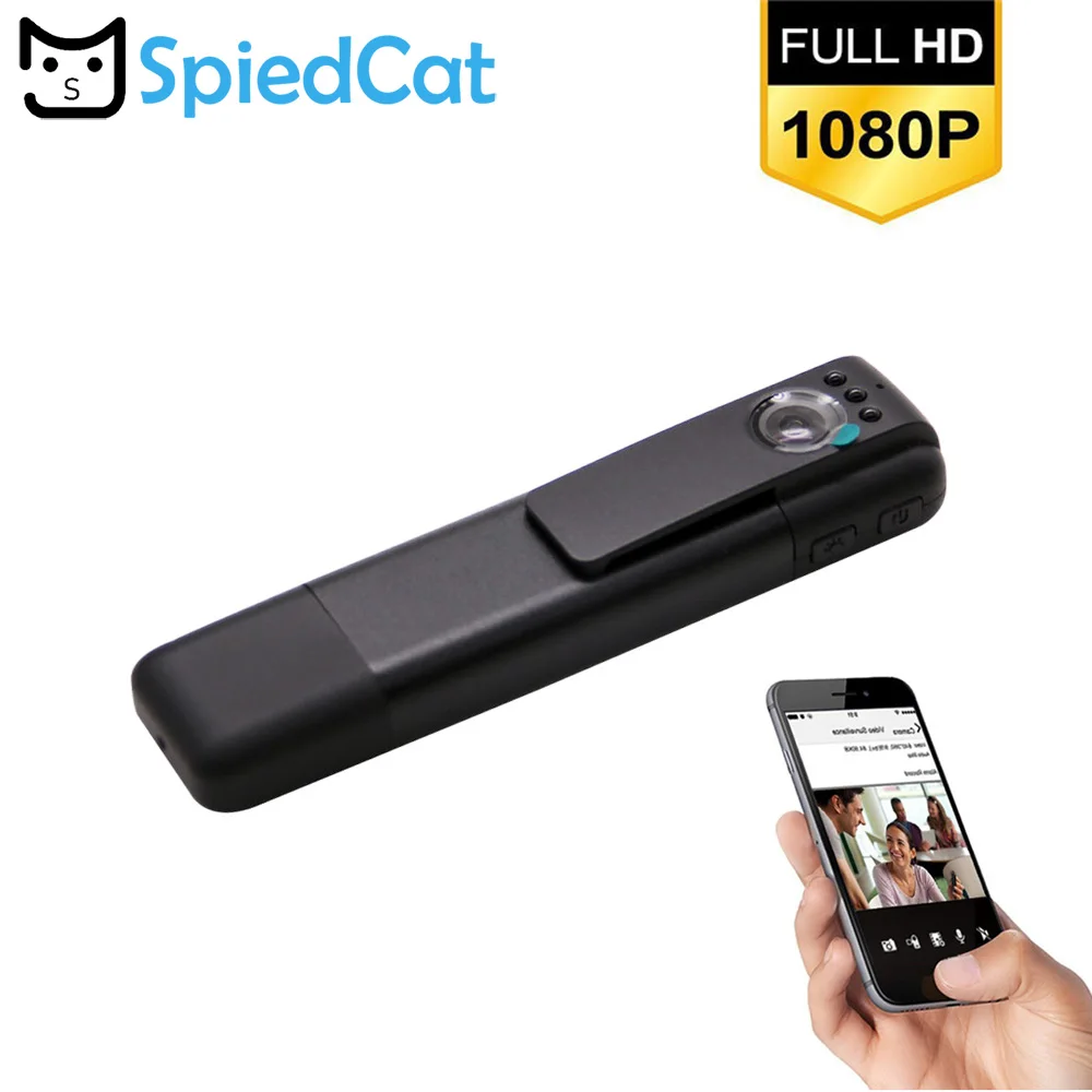 SPIED CAT C11 мини камера Full HD 1080P для тела Wifi H.264 Ручка Камера Портативный ночного