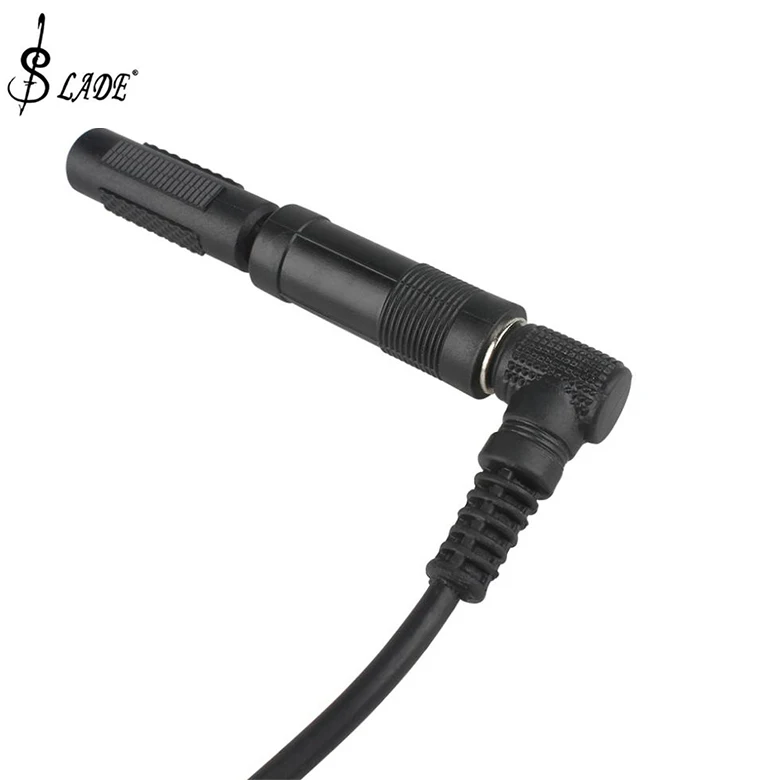 SLADE 2PCS Microphone MIC / Audio Adapter 3.5mm Male to 3.5mm Female  Black Color Suitable for Guitar Amplifier / Mix / Handset