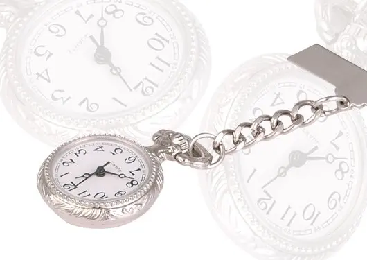 

Beautiful Women Silver-tone Nurses Brooch Quartz Pocket Watch