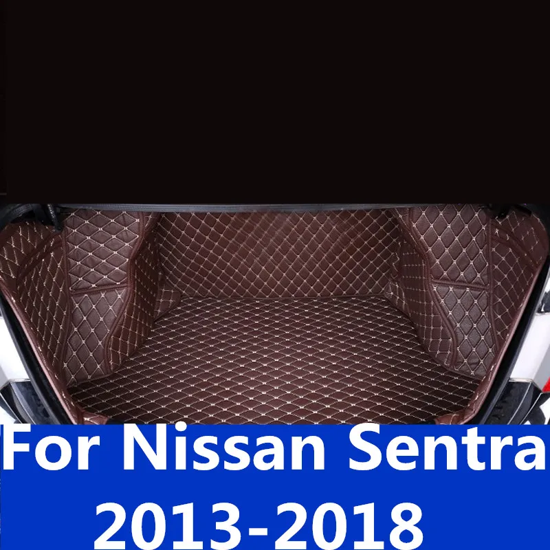 Для Nissan Sentra 2013 2018 резервная Коробка коврик полное окружение хвост коробка после