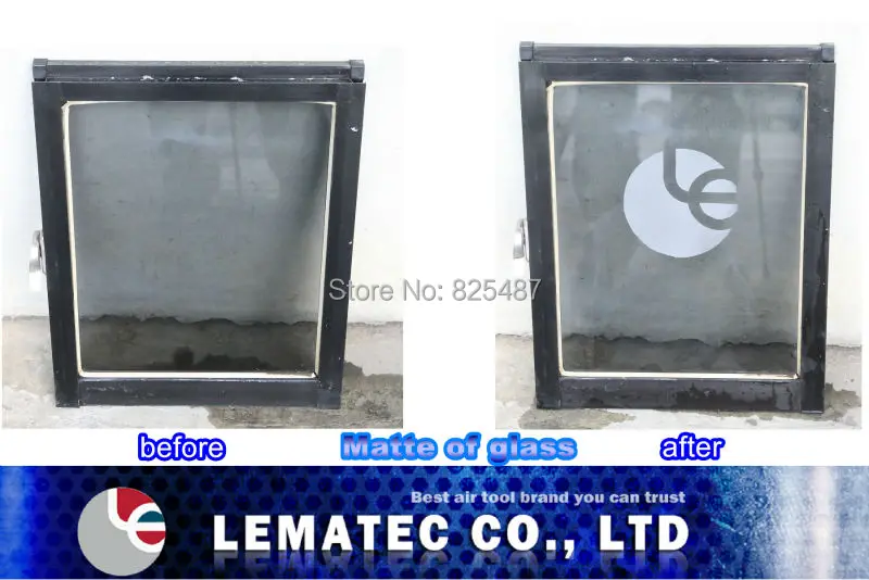 Пескоструйный пистолет LEMATEC с четырьмя наконечниками набор абразивных