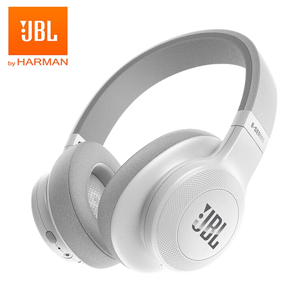 JBL E55BT, беспроводные Bluetooth/3,5 мм проводные наушники, складные Накладные наушники, чистый бас, музыкальные наушники, AUX IN с микрофоном