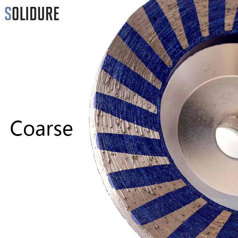 4 дюйма грубая # шлифовальная Смола заполненные алюминиевые алмазные чашки